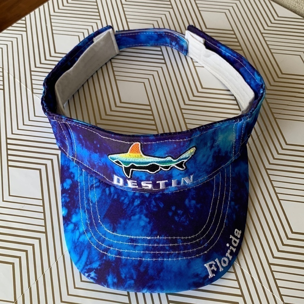 Blue Cap/Visor with Destin, Florida Design Size OS